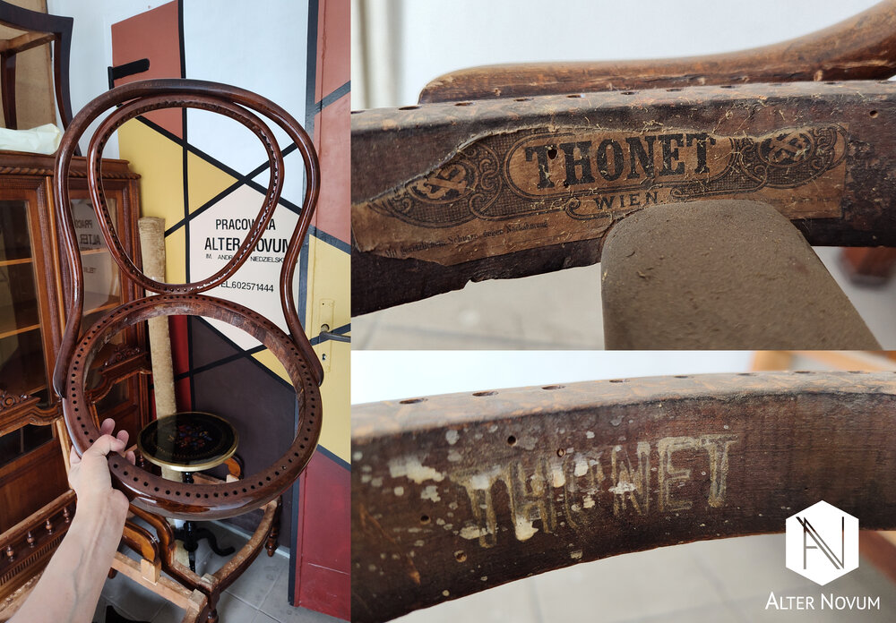 Renowacja krzesła thonet wyplatanie rattanem Renowacja krzesła thonet wyplatanie rattanem